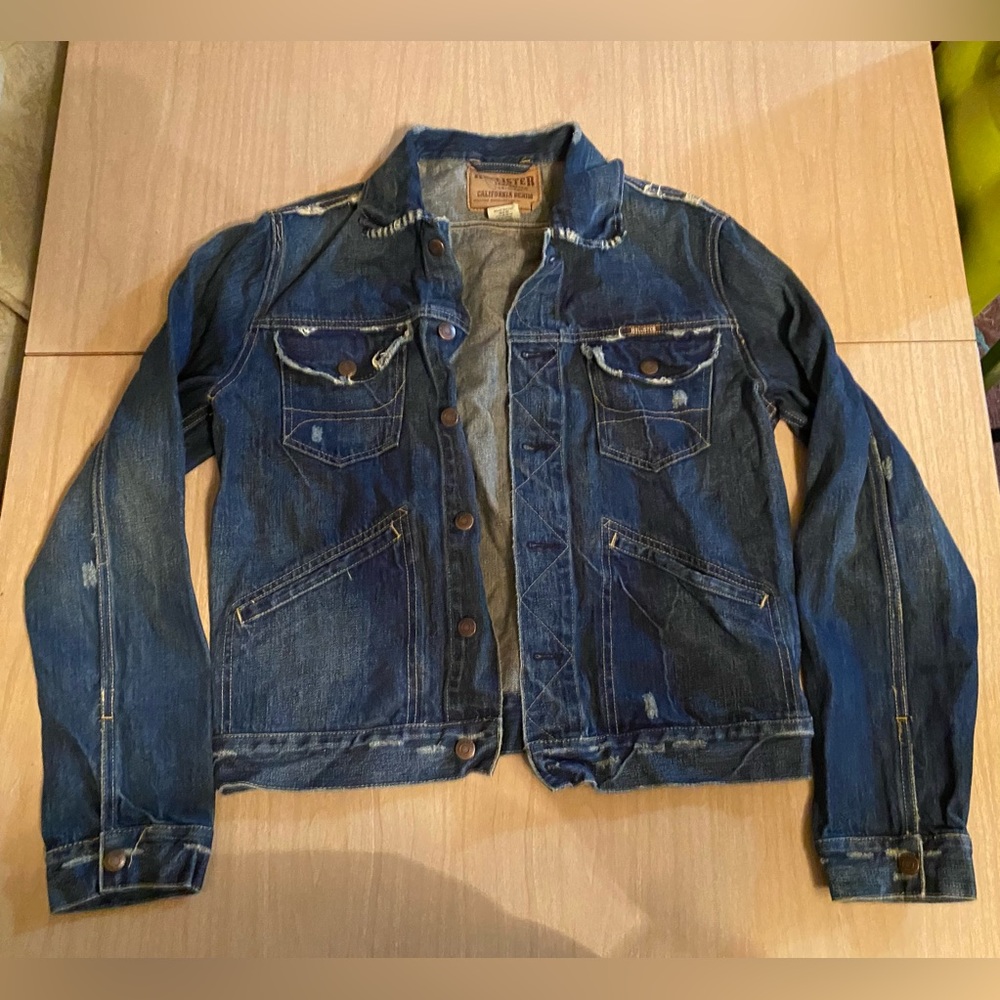 Hollister distressed jean jacket